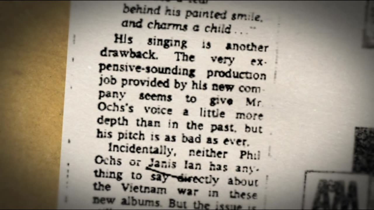 Phil Ochs There But For Fortune Documentary