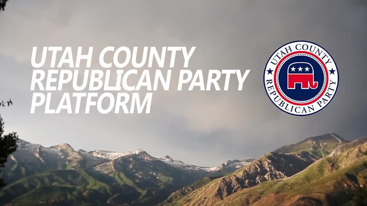 Utah County Republican Party Platform