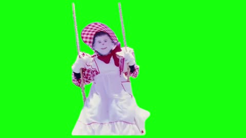 Cat in the Hat Swinging | Green Screen