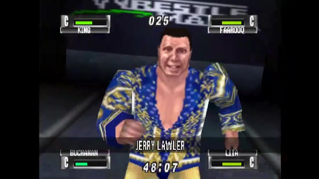 Jerry Lawler Ring Run - WWF No Mercy - Game Play Only