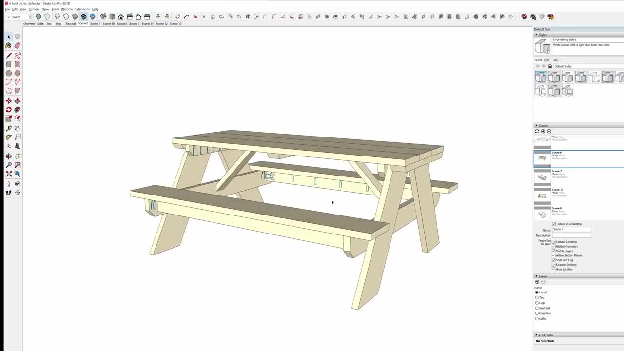 DIY - Amazing Woodworking Project - Strong and Easy Picnic Table