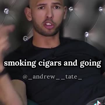 Andrew tate on why he smokes cigars