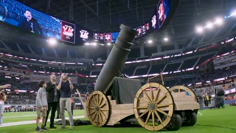 World's Largest T-Shirt Cannon (breaks the roof)