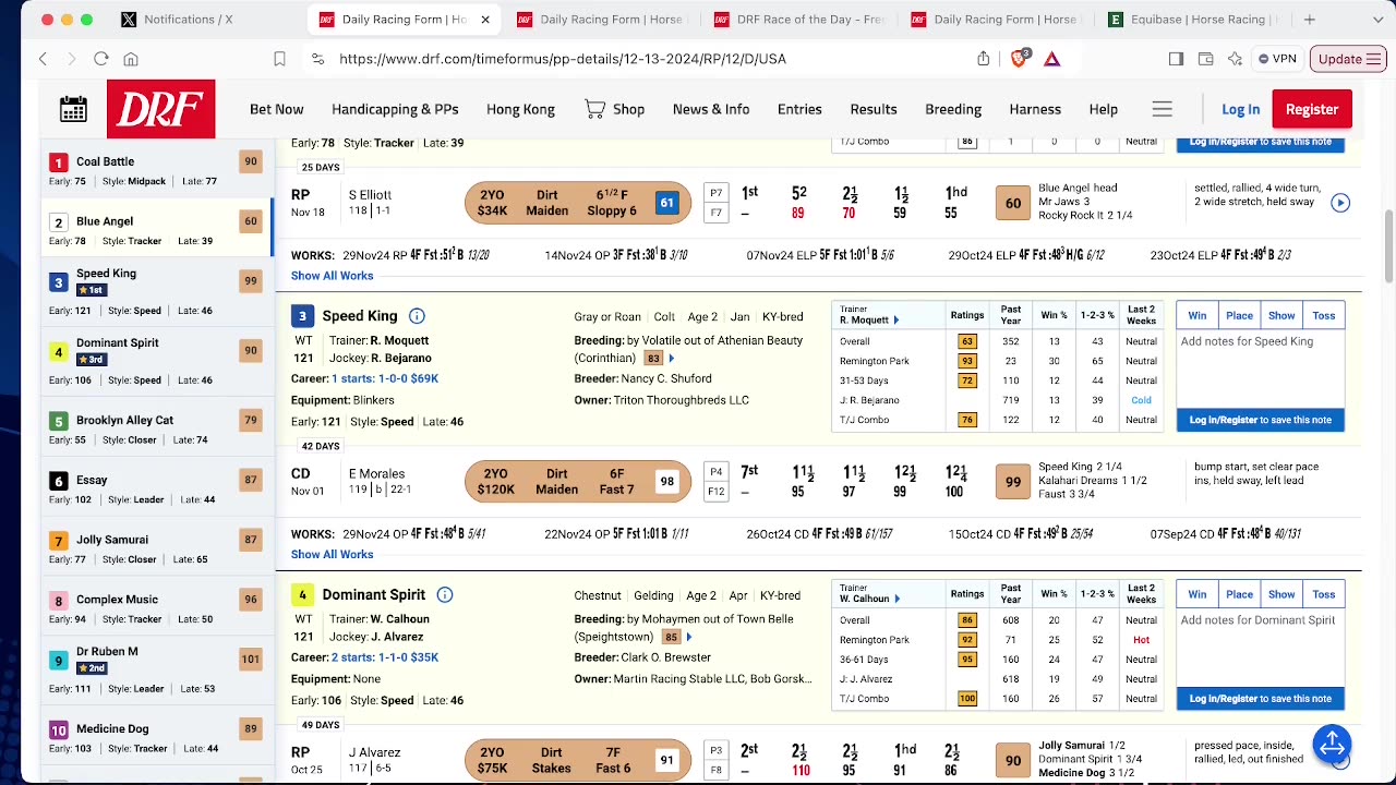 Capping Corner - Remington Springboard Mile 2024 - Kentucky Derby 2025 Points Race - Horse Racing