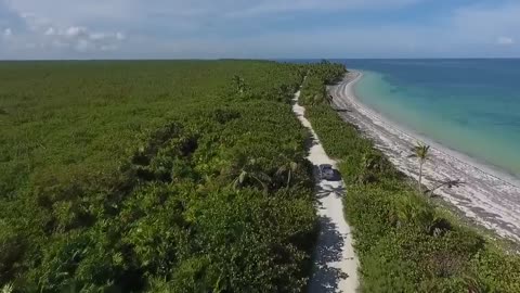 Sea waves & beach drone video | Free HD Video