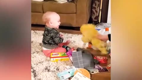 Funny Baby Videos - Joyful Baby Babbles And Cuddles