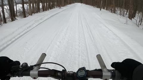 More Snow Training on the Old School MTB