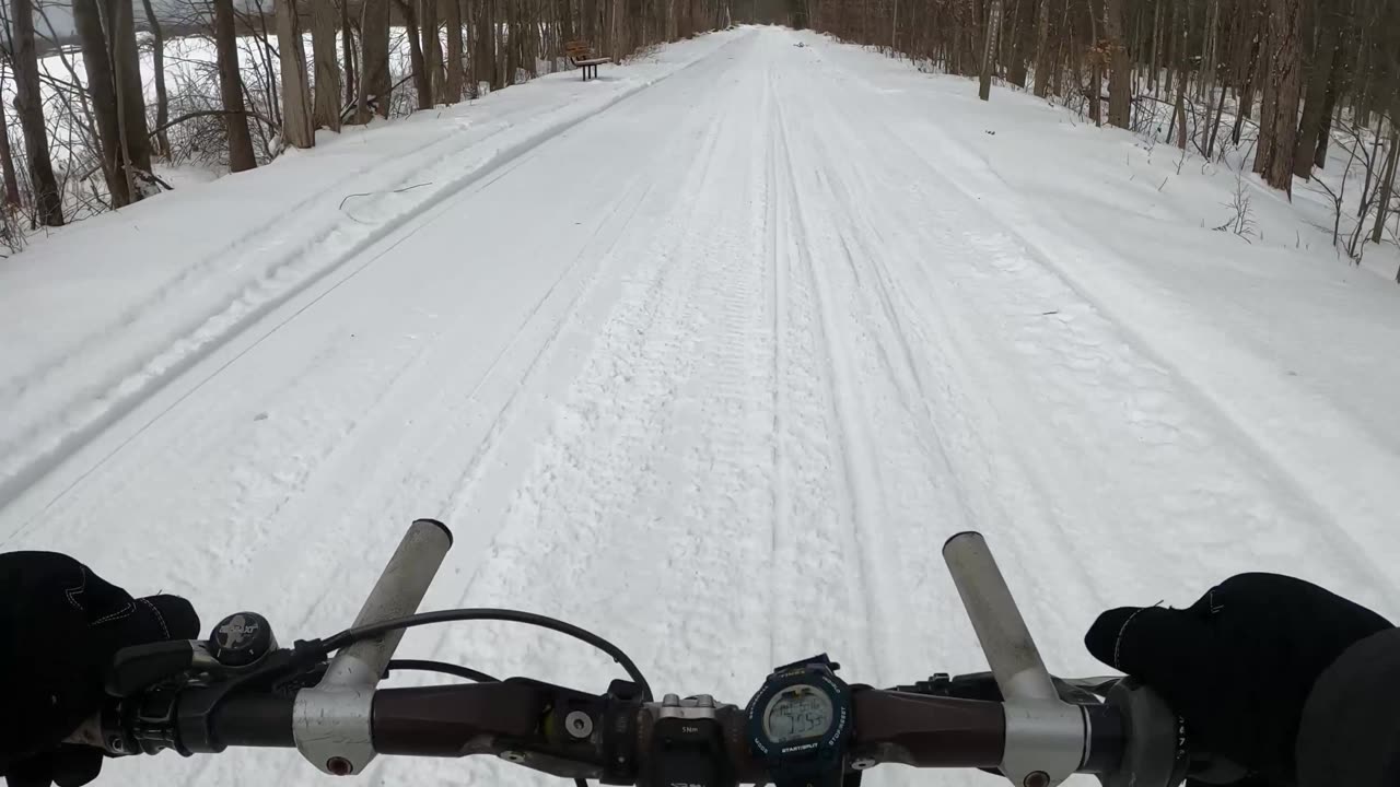 More Snow Training on the Old School MTB