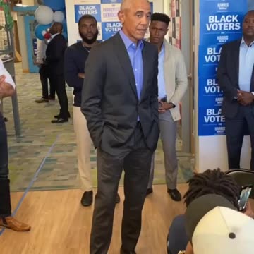 Obama Shames a group of Black Men for not supporting Kamala Harris…