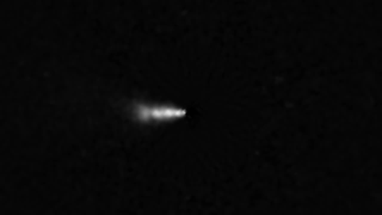 Hubble Time-lapse Shows Shock Collision in Black Hole Jet