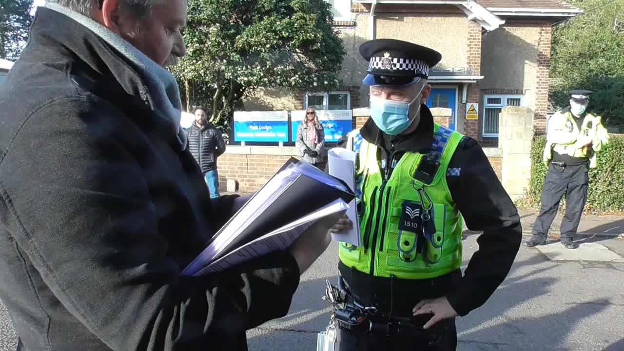 On the street effort to get UK Police to treat COVID vaccine injection site as a crime scene