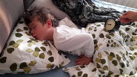 Kid Sleeps Through Alarm