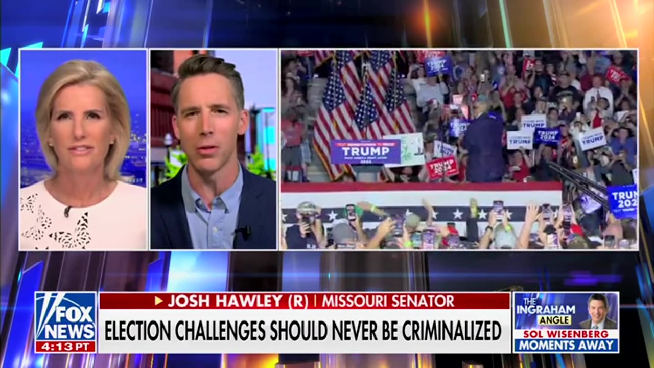 Josh Hawley Talks About Trump's 4th Indictment