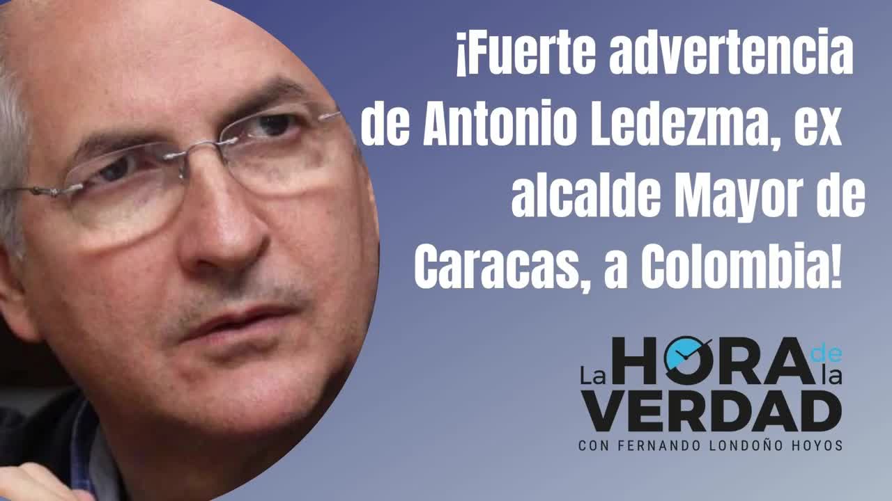 Ex alcalde venezolano advierte sobre el candidato socialista colombiano Gustavo Petro