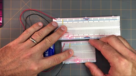 Turning on the LED - Step 8: A Simple Switch Circuit