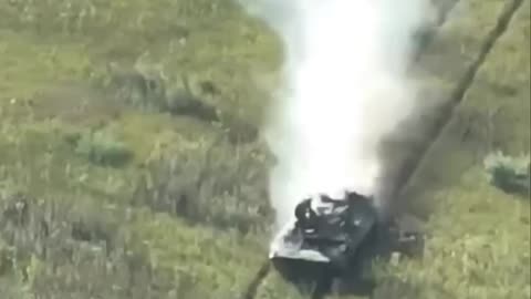 Russian APC Hits a Mine