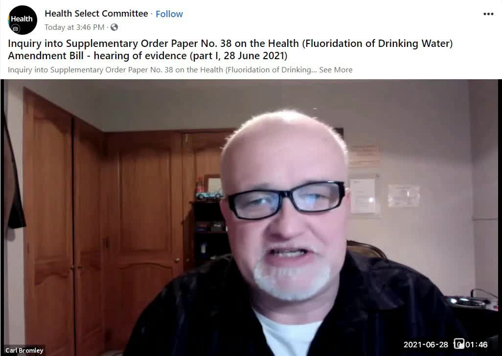 GOVT ORAL SUBMISSION RE NATIONAL FLUORIDATION OF NZ DRINKING WATER.