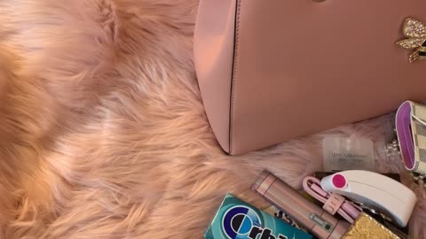 What's in my pink La Terre Fashion Satchel Bag from Marshalls