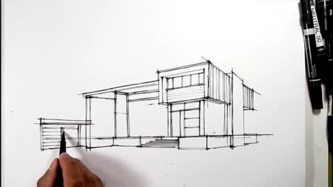 Draw A Warehouse Next To The Building