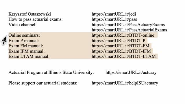 Exam LTAM exercise for October 21, 2021