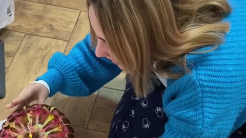 Mom Sharing Recipe Drops Cake