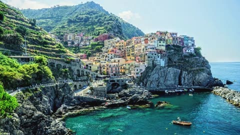 Italian seafood pasta from Cinque Terre village