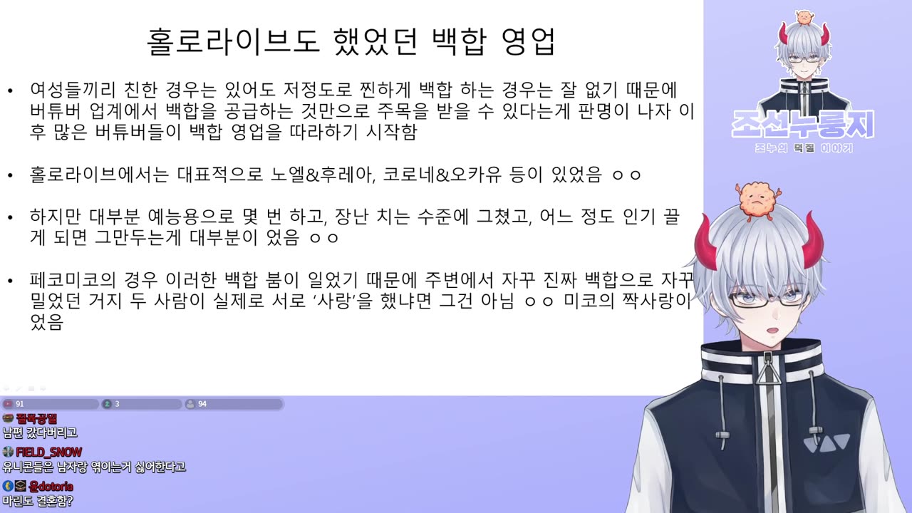 히오도시 아오와 호쇼 마린 논란 터졌다!