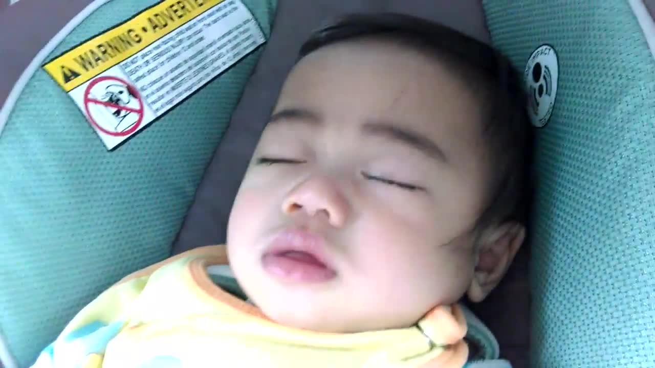 Mom Puts Baby to Sleep in Car