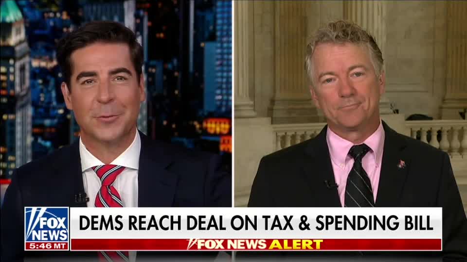 Dr. Paul on Jesse Watters: It's Dangerous to Raise Taxes Entering a Recession - July 27, 2022