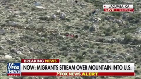 Bizarre Scene in Jacumba California-Migrants Walking Into the USA