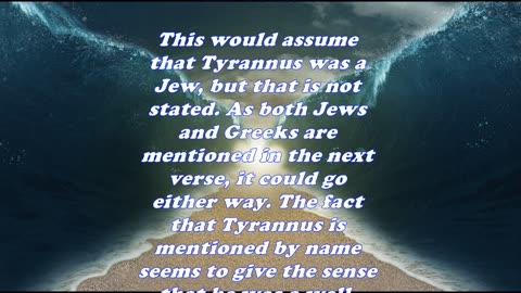 The Book of Acts 19:9 - Daily Bible Verse Commentary