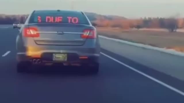 Driver in Canada Shows How to Wake up Sheep