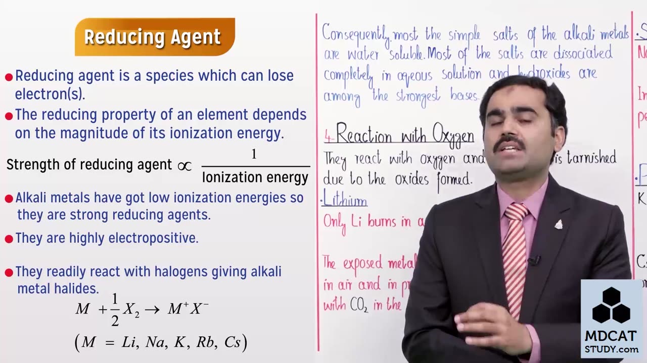 LEC#6 TRENDS IN CHEMICAL PROPERTIES OF ALKALI METALS (PART-1)