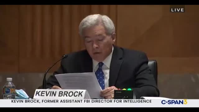 Kevin Brock - Former Assistant FBI Director for Intelligence - Opening Statement