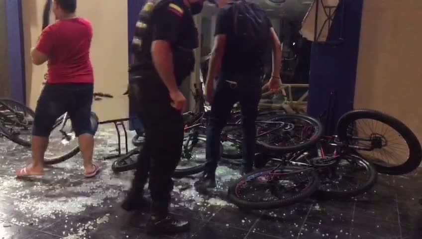 Saqueo en local de bicicletas, Bucaramanga