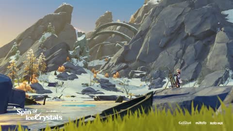 Genshin Impact EP - A Canvas of Soft Snow on Icy Peaks