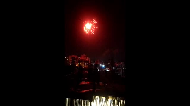 Fireworks video captured from my home