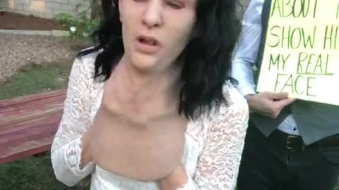 When he sees her REAL FACE