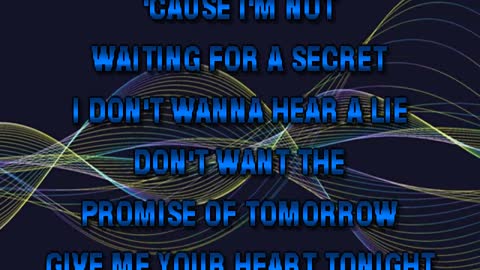 kbkaraokeking give me your heart tonight ( shakin)