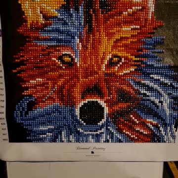 Wolfie Diamond Painting