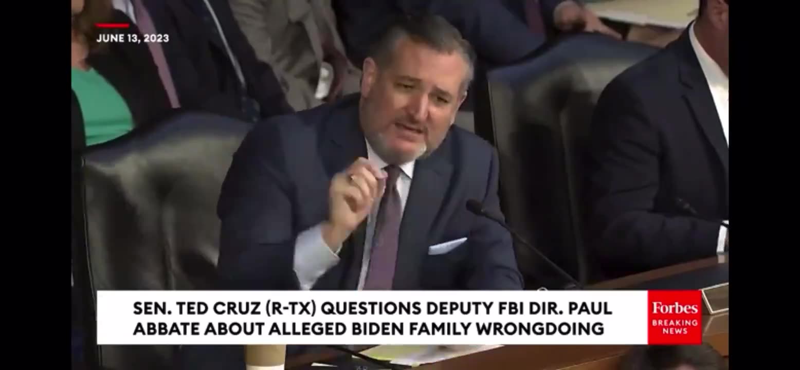 Ted Cruz to the Deputy Director of the FB on Biden Bribery Scheme