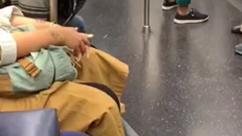 Man has a diaper on