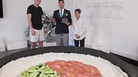 World largest sushi roll