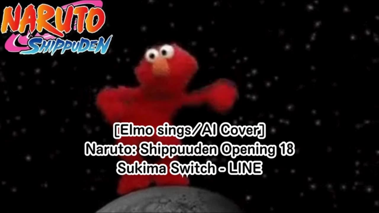 [Elmo sings/AI Cover] Naruto: Shippuden Opening 18 | Sukima Switch - "LINE"