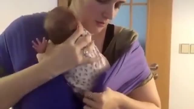 Caring moment of baby.... Loving mom😍