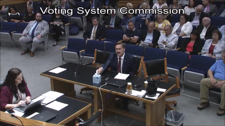 Mike Lindell at Louisiana Voting Commission on Voting Machines