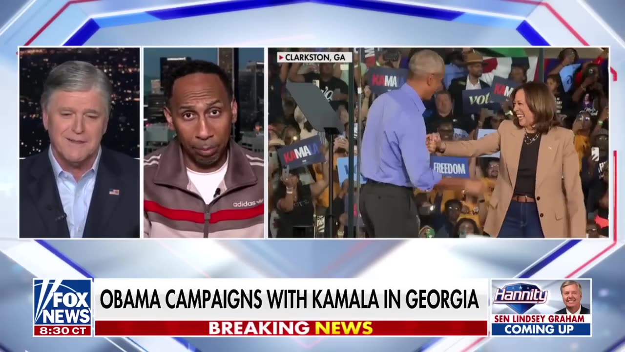 Stephen A. Smith and Hannity spar over Kamala Harris' flip-flops