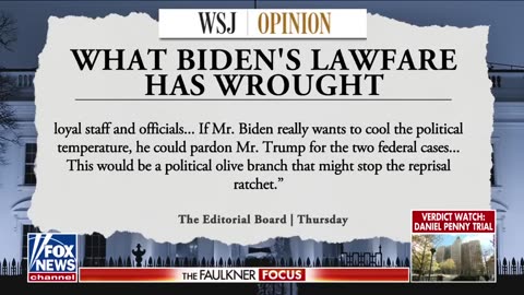 'Lawfare escalation': Biden under fire over reports of preemptive pardons