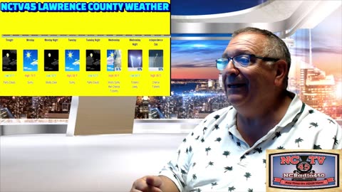NCTV45 LAWRENCE COUNTY 45 WEATHER SUNDAY JULY 1 2024