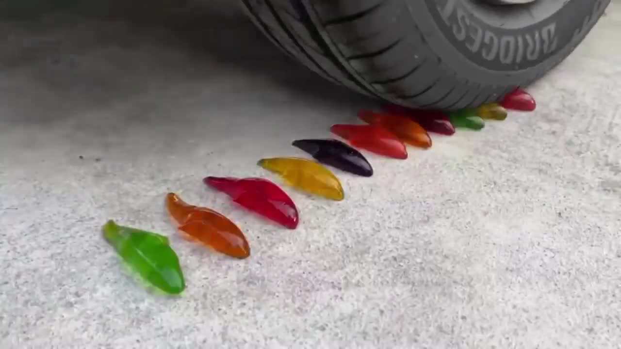 Satisfying & Relaxing Crushing Crunchy & Soft Things by Car